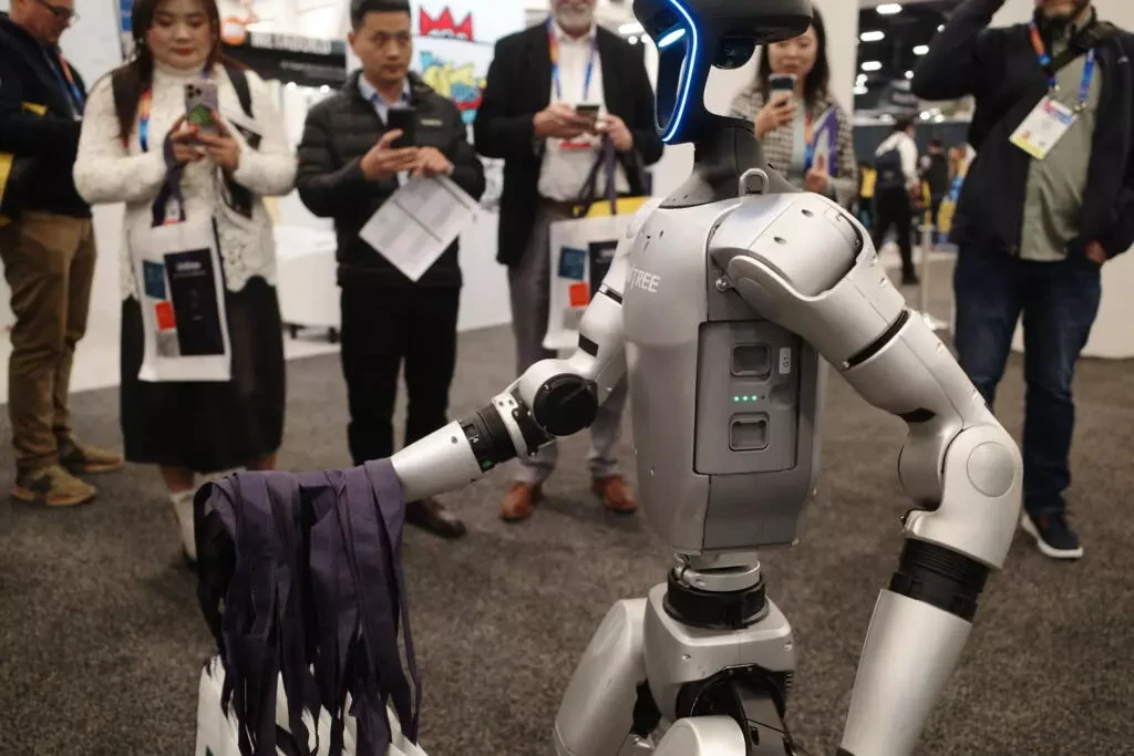 Unitree G1 at trade show