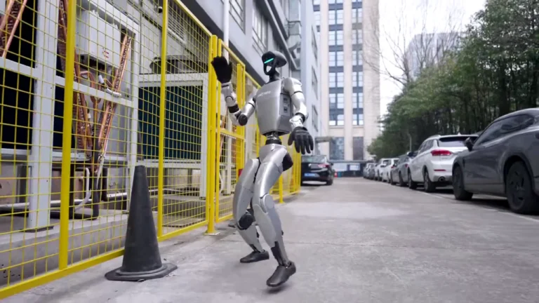Unitree G1 humanoid robot walking in city — buy versus rent analysis for the 63900 dollar machine in 2026