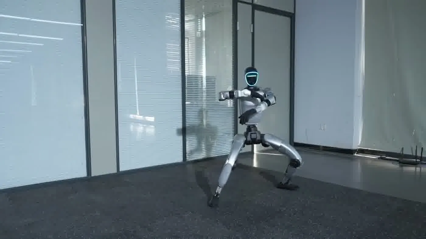 Unitree G1 humanoid robot with a ZMProbots trained operator at a live event showing safe deployment in 2026