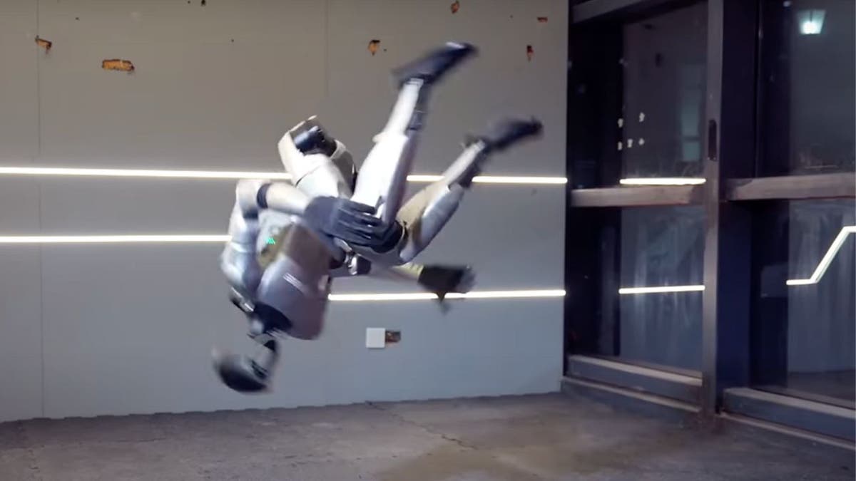 Unitree G1 humanoid robot performing a kung fu movement showing the acrobatic capabilities programmable on the platform
