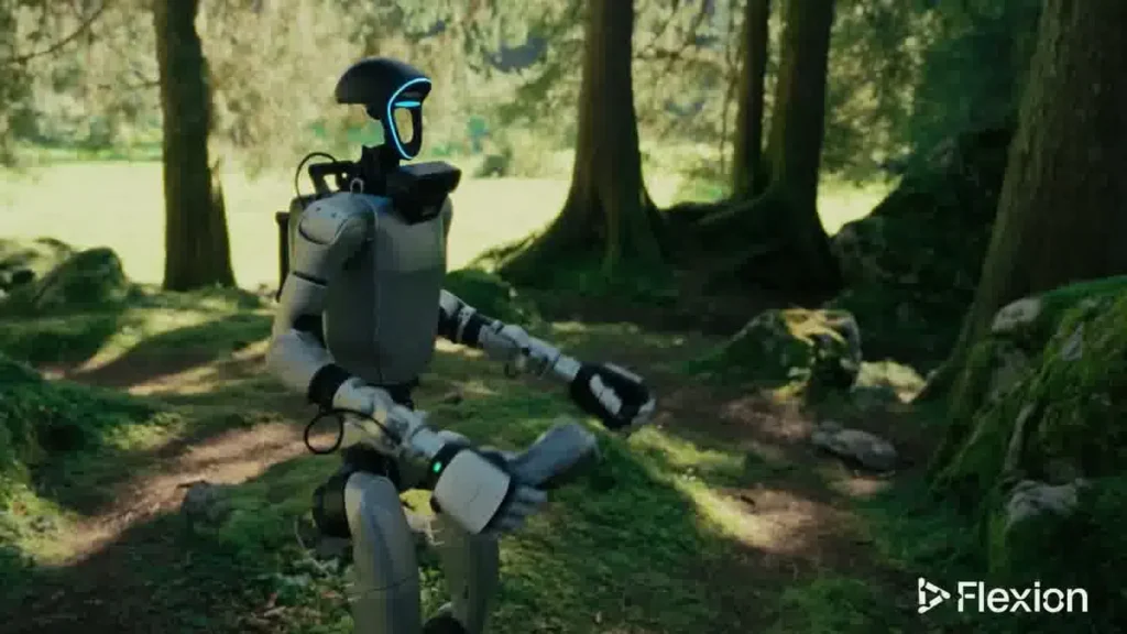Unitree G1 humanoid robot standing at full height showing 127cm frame and 45cm shoulder width for event venue planning